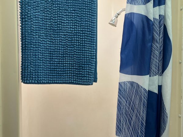 towel blue